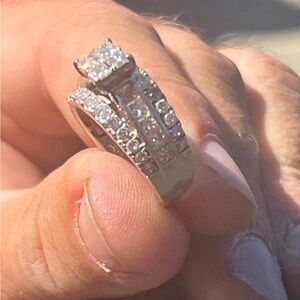 Diamond Bridal Set 2-3/8 ct tw 14K White Gold